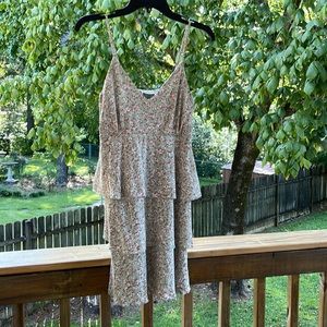 Altar’d State Green Floral Dress XS